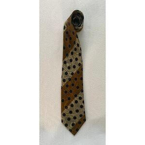 Bachrach Men’s 100% Silk Striped & Black Polka Dots ~ NEW $59 ~ Made In Italy
